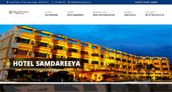 Desktop Screenshot of hotelsamdareeya.com